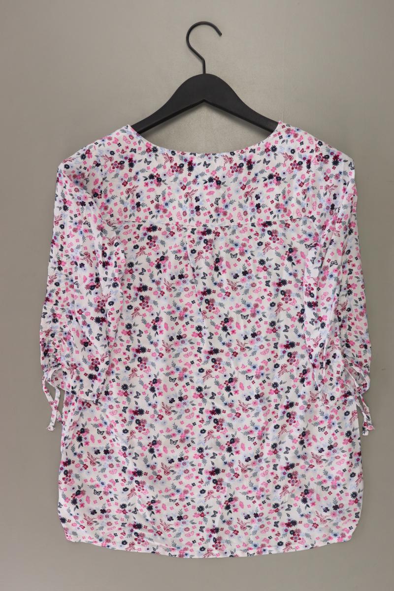 Bluse Gr. 36 3/4 Ärmel weiß aus Baumwolle