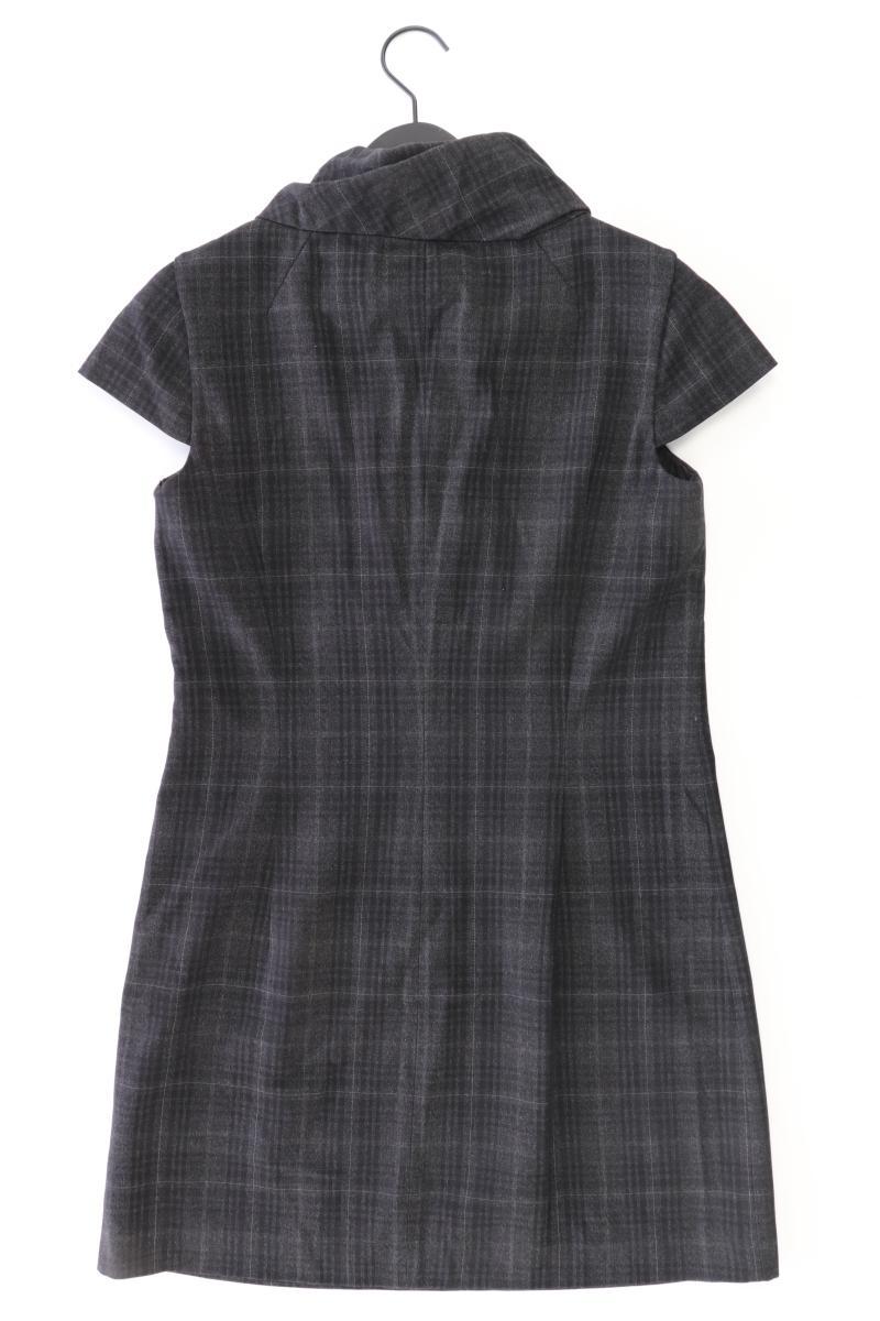 Esprit Kurzarmkleid Gr. 40 kariert grau