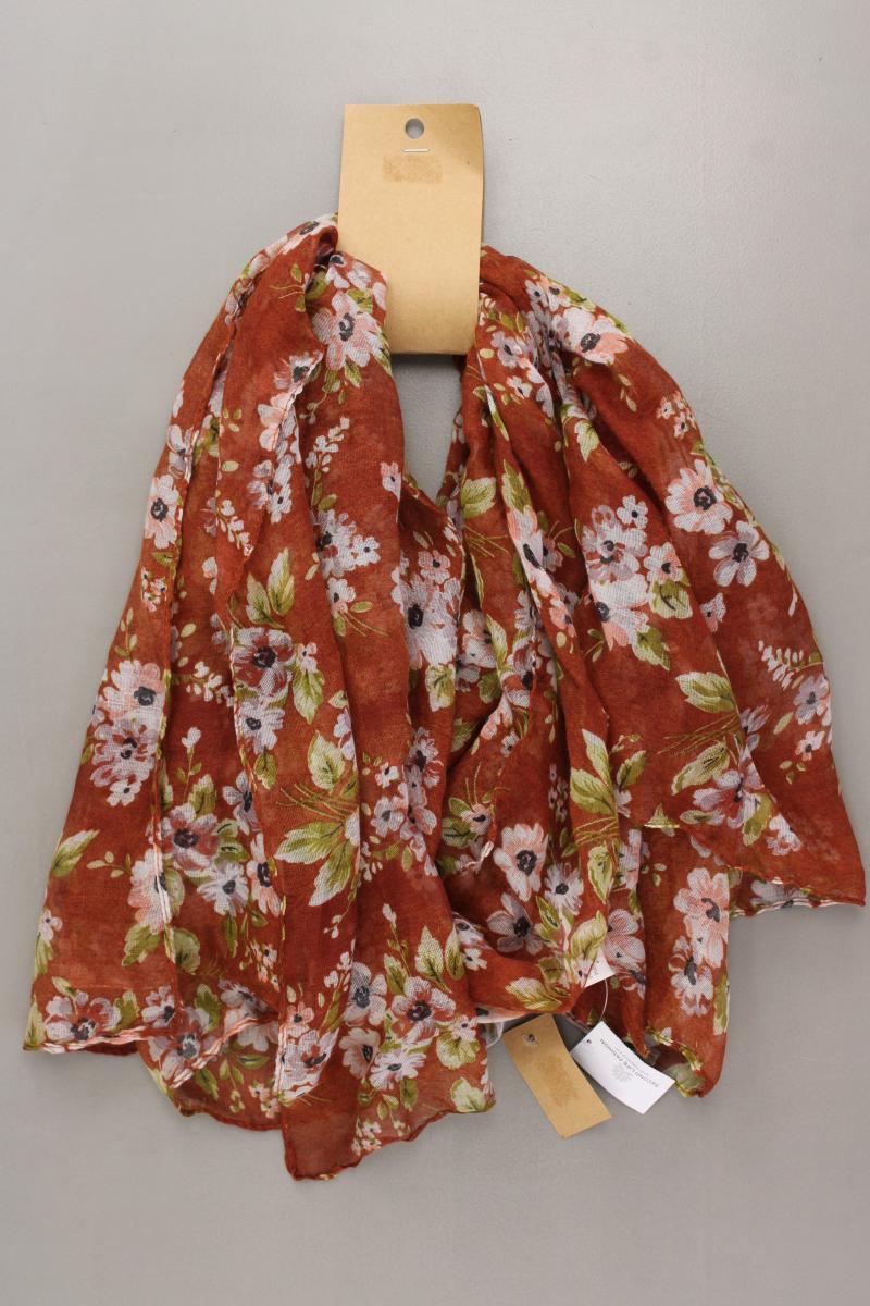 MeLady Tuch mit Blumenmuster neu mit Etikett orange aus Polyester