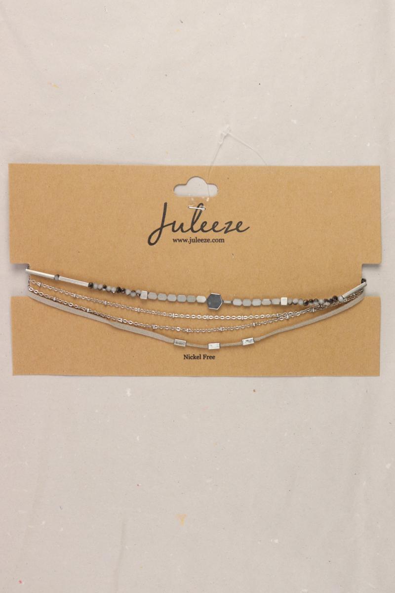 Juleeze Halskette neu mit Etikett grau