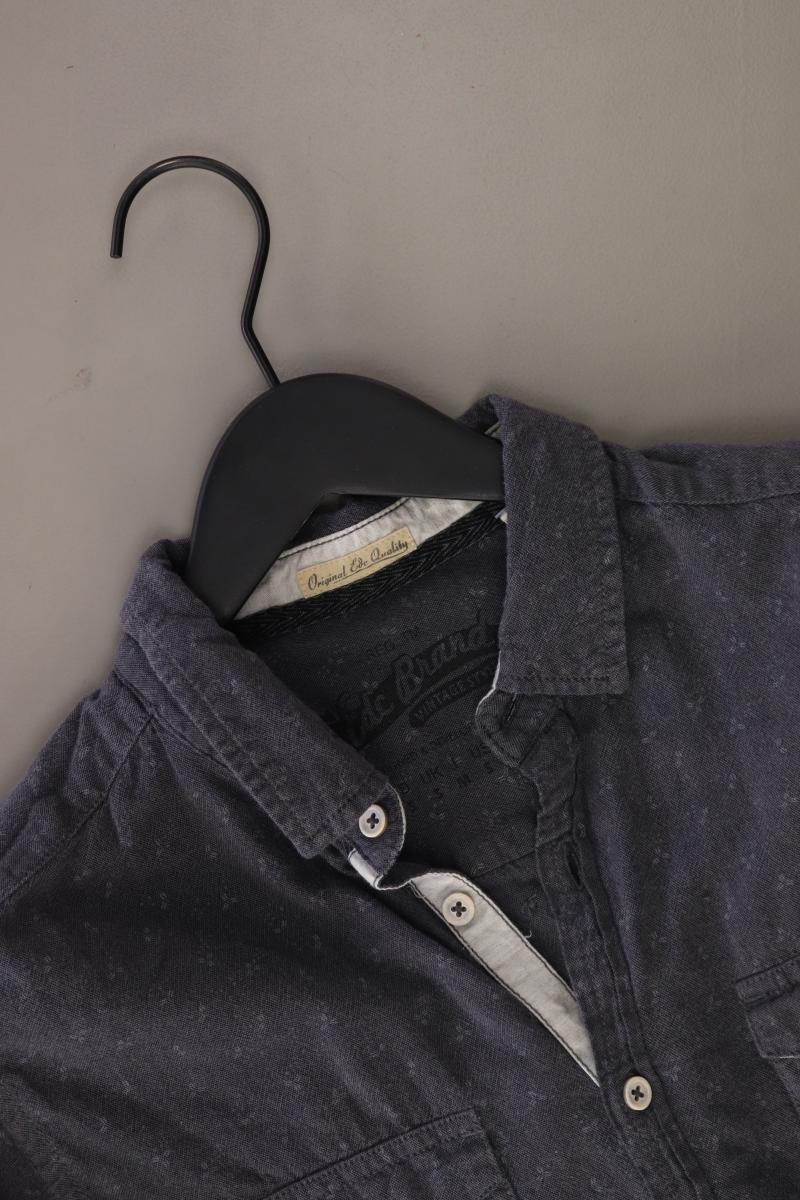 edc by Esprit Langarmhemd für Herren Gr. S grau aus Baumwolle