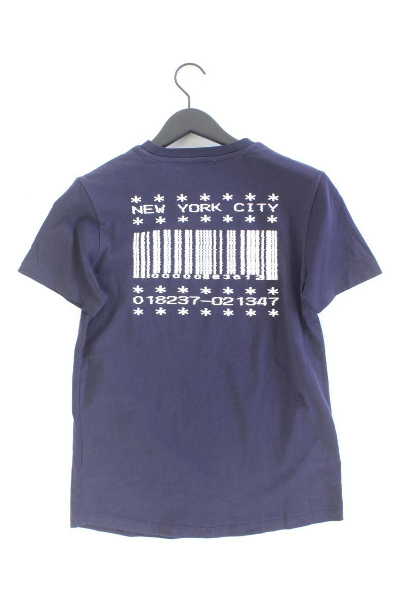 T-Shirt für Herren Gr. S Kurzarm schwarz aus Baumwolle