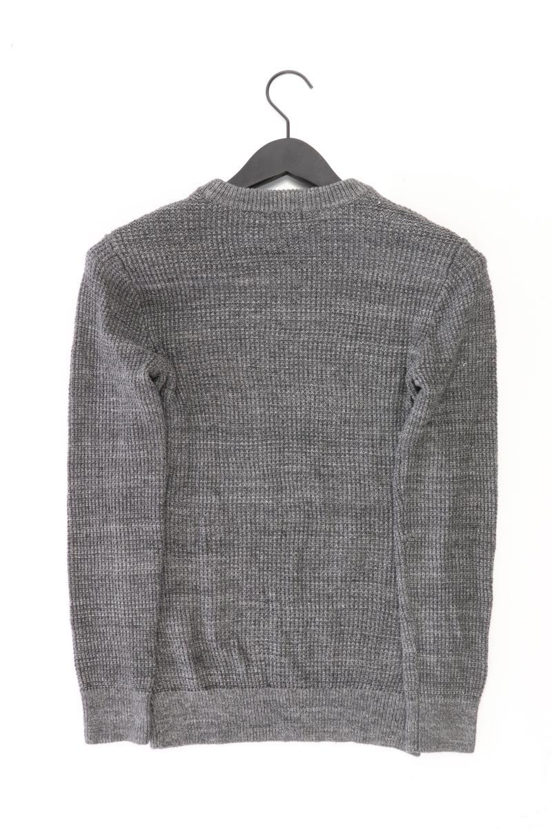 H&M Grobstrickpullover für Herren Gr. S grau aus Polyacryl