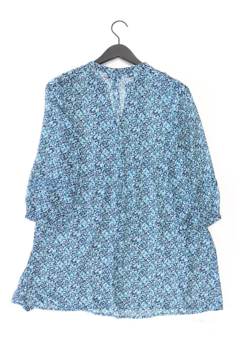 H&M Tunika Gr. 40 mit Blumenmuster türkis aus Polyester