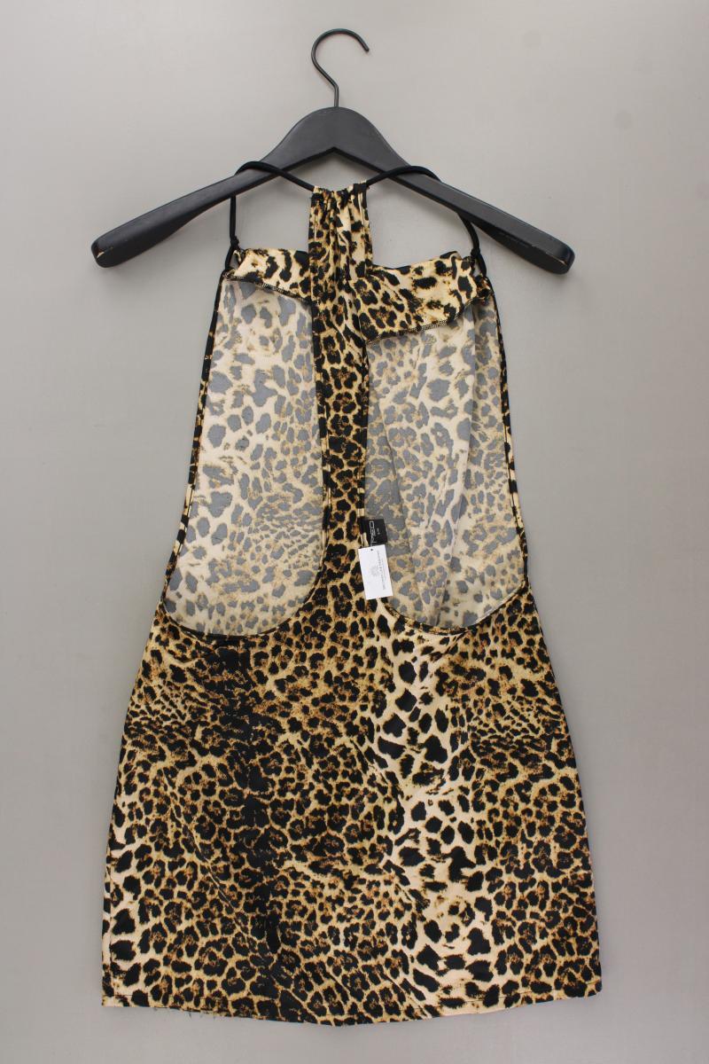 MED Trägerkleid Leoprint Gr. S/M mit Tierdruck braun aus Polyester
