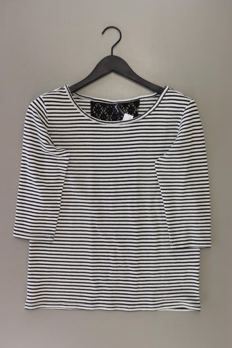Flame Pullover gestreift Gr. M 3/4 Ärmel grau