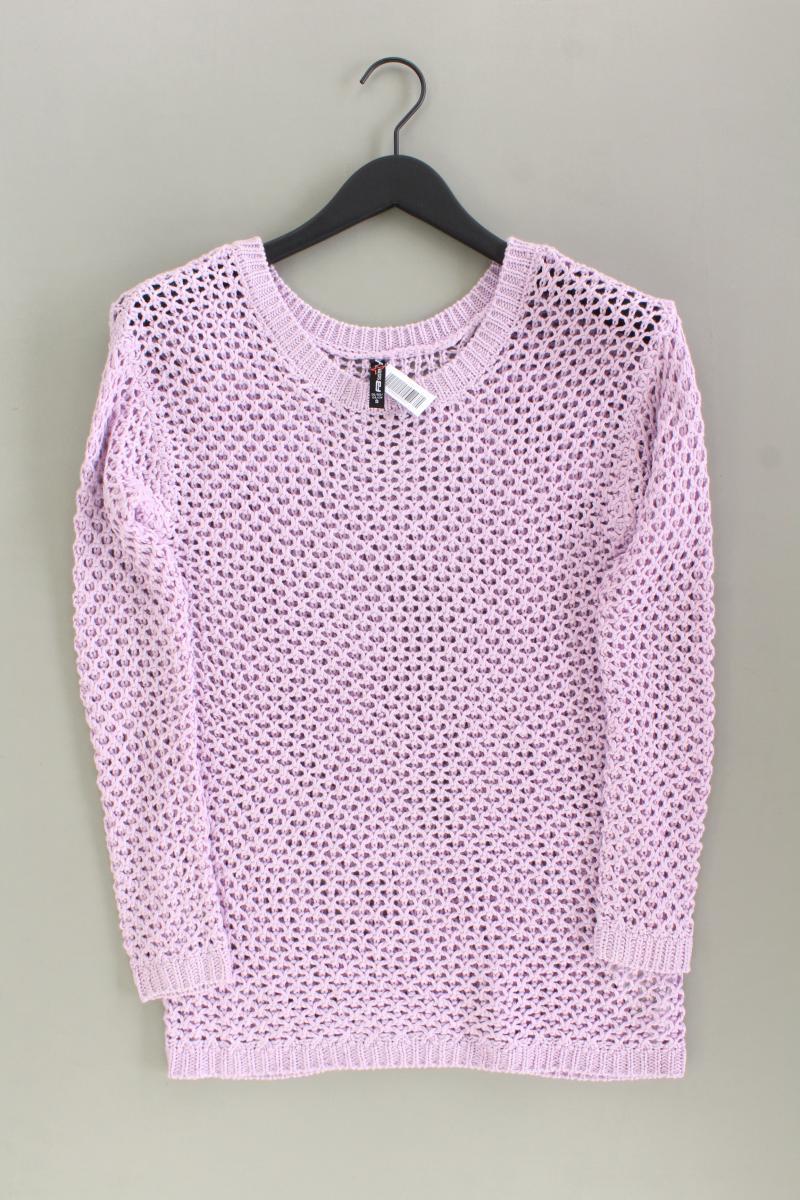 Fishbone Grobstrickpullover Gr. S lila aus Polyacryl