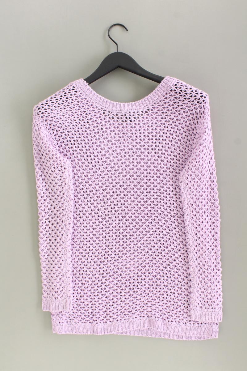 Fishbone Grobstrickpullover Gr. S lila aus Polyacryl