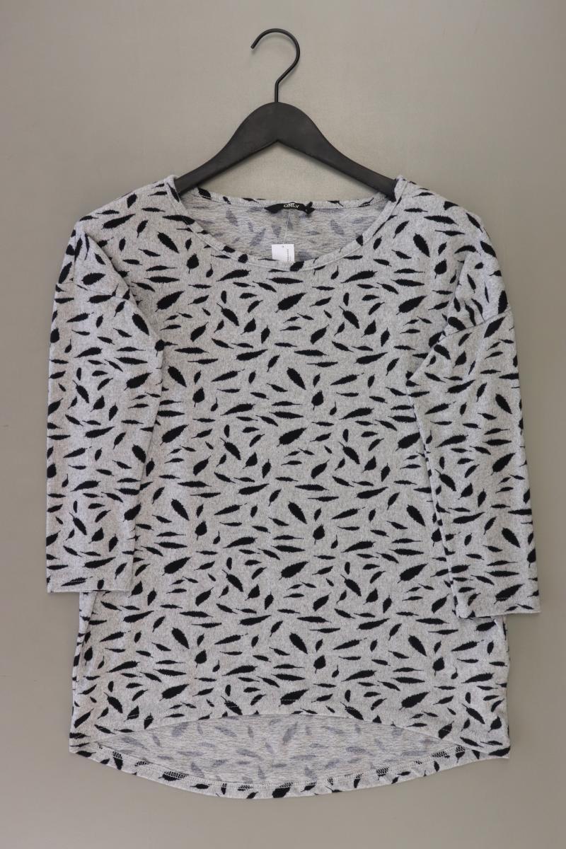 Only Oversize-Shirt Gr. S 3/4 Ärmel grau aus Polyester