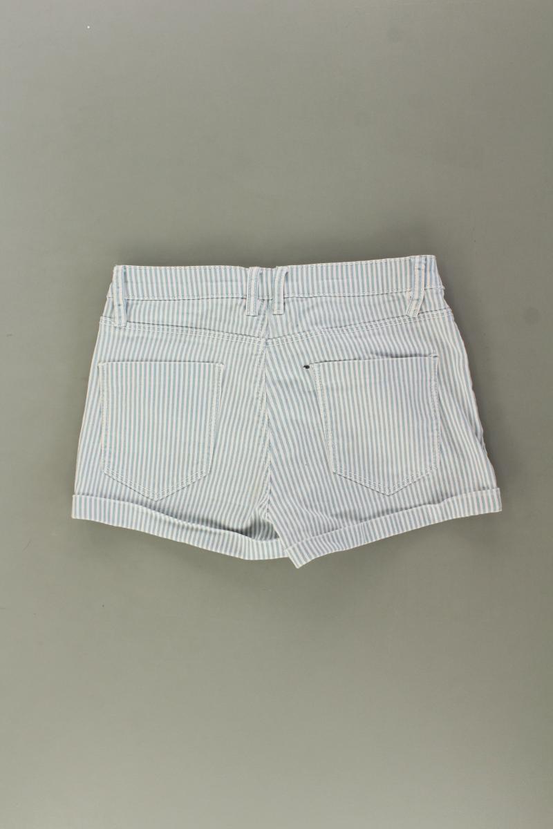 Stradivarius Hotpants Gr. 34 gestreift blau aus Baumwolle