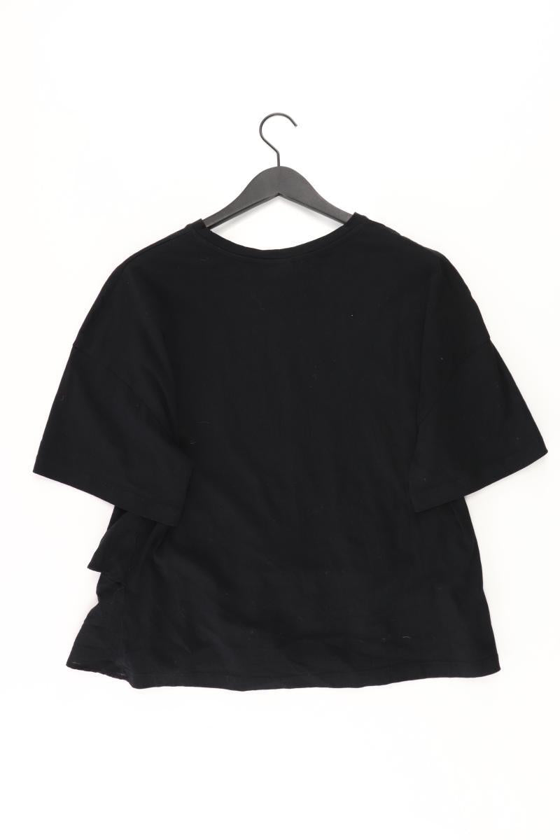 H&M T-Shirt Gr. L Kurzarm schwarz aus Viskose