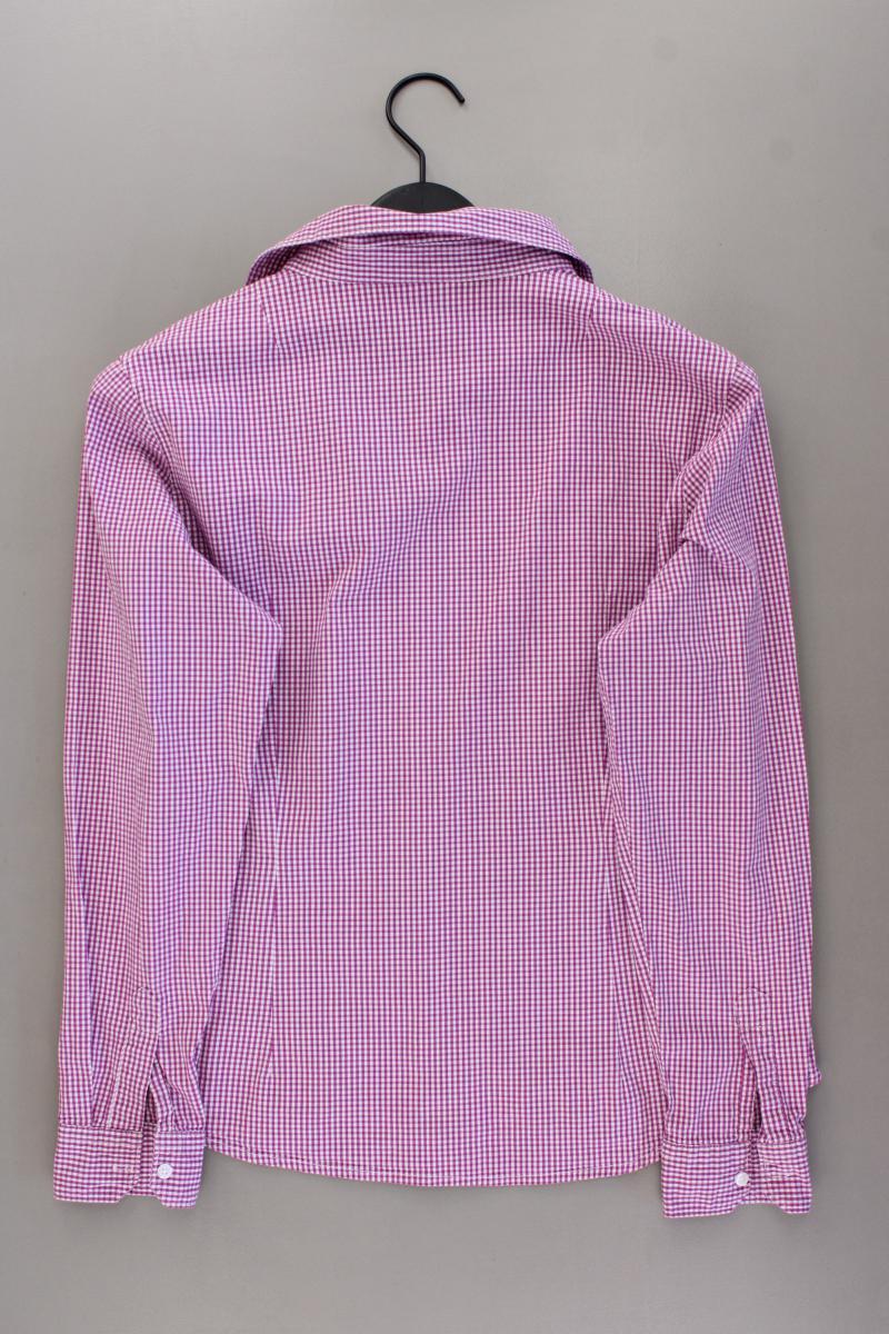 Infinity Women Karobluse Trachtenbluse Gr. 40/42 kariert Langarm lila