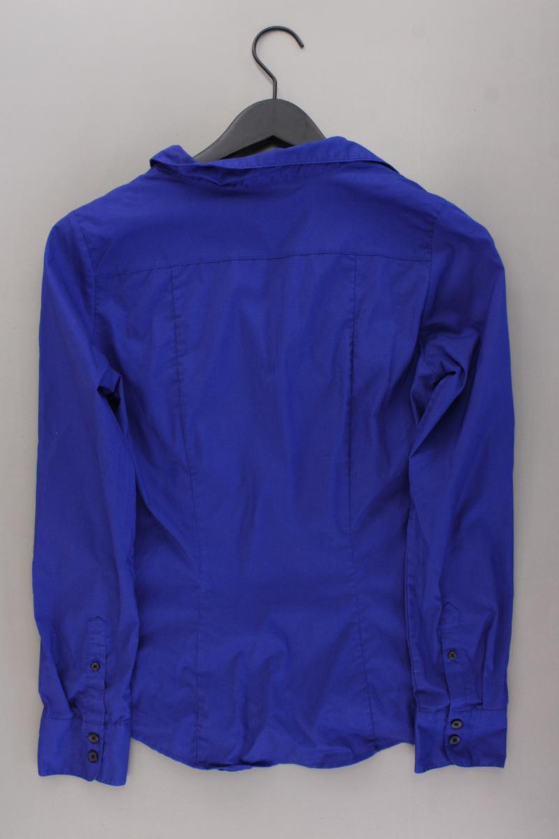 H&M Langarmbluse Gr. 40 blau aus Baumwolle