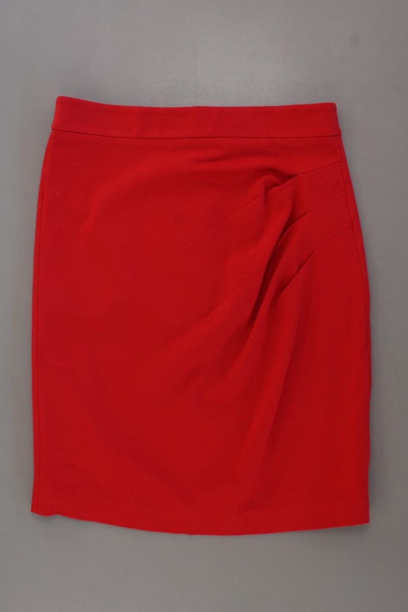 Mango Bleistiftrock Gr. M rot aus Viskose