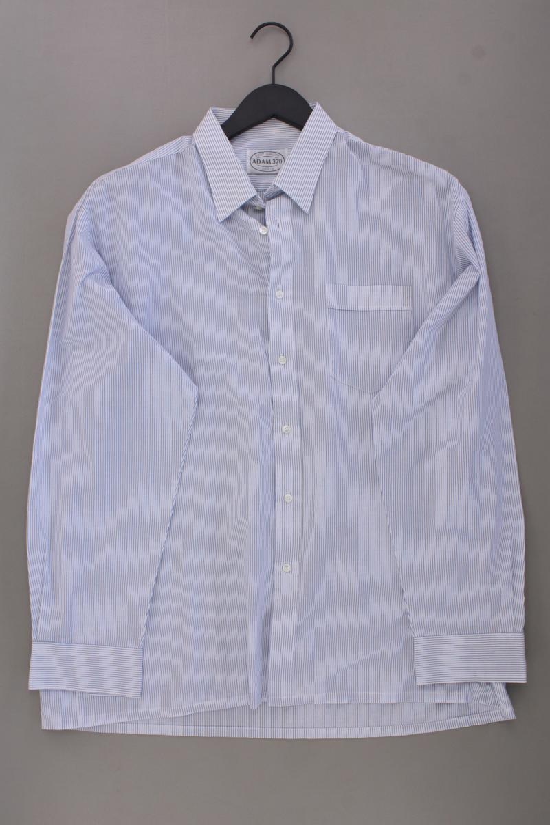 Adam 360 Langarmhemd für Herren Gr. XL gestreift blau
