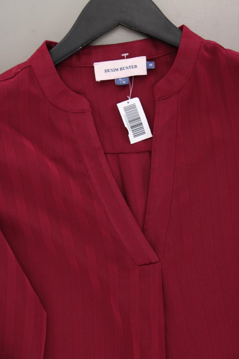 Denim Hunter Langarmbluse Gr. 36 gestreift rot aus Polyester