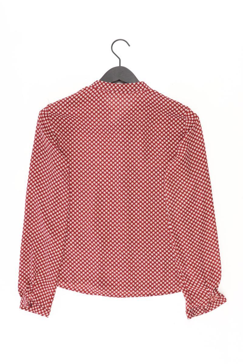 Chiffonbluse Gr. 36 Langarm rot aus Polyester