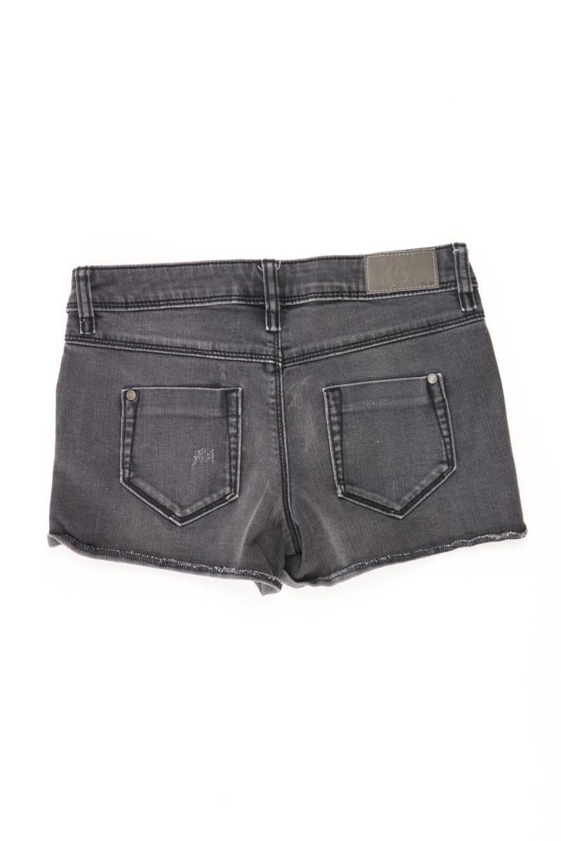 Jeansshorts Gr. 34 schwarz aus Baumwolle