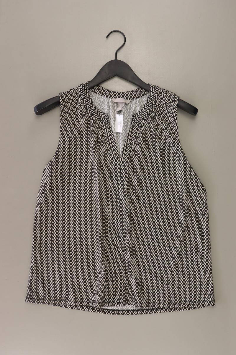 H&M Ärmellose Bluse Gr. M schwarz aus Polyester