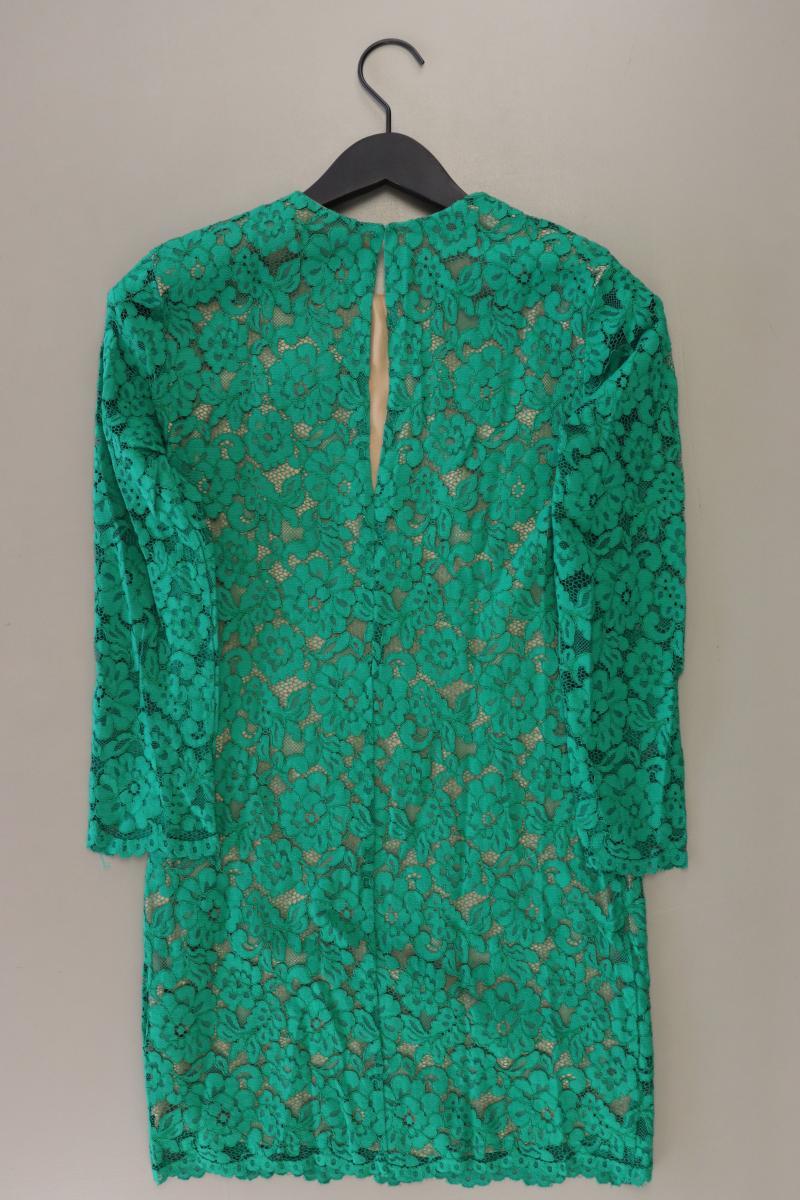 H&M Spitzenkleid Gr. 34 Langarm grün aus Polyester