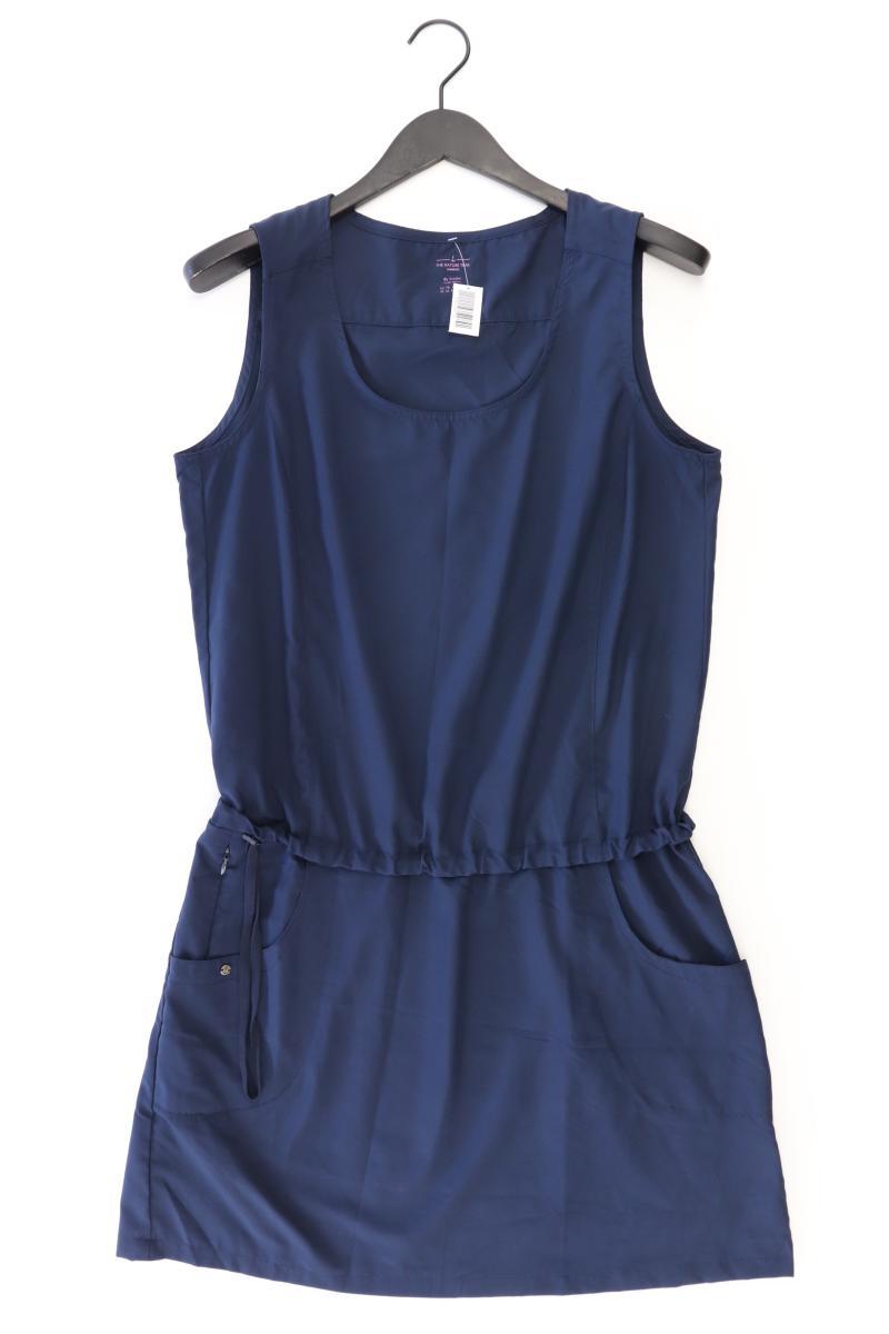 Trägerkleid Gr. 42 Ärmellos blau aus Polyester