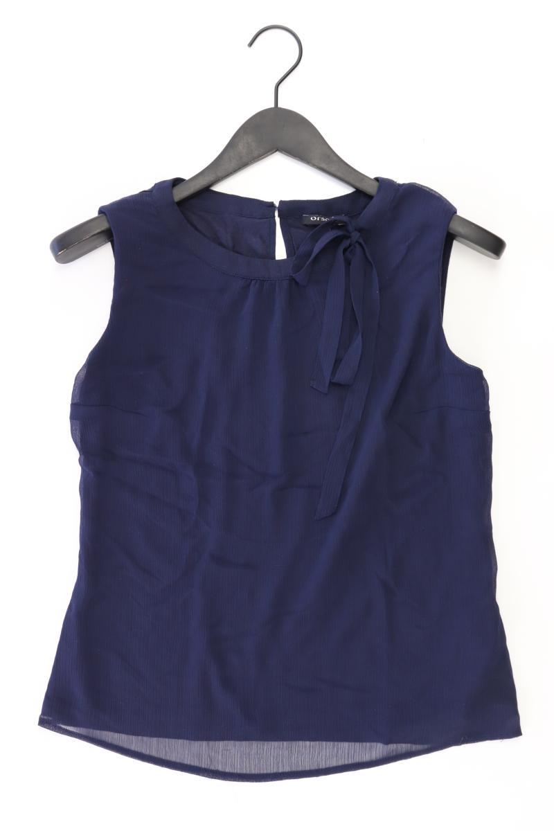 Orsay Schluppenbluse Gr. M Ärmellos blau aus Polyester