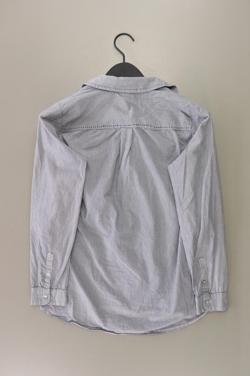 Street One Langarmbluse Gr. 38 gestreift grau
