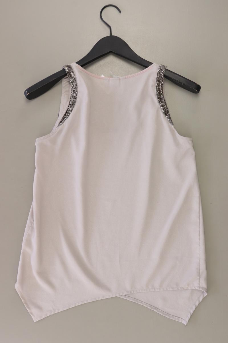 H&M Ärmellose Bluse Gr. 34 grau aus Polyester