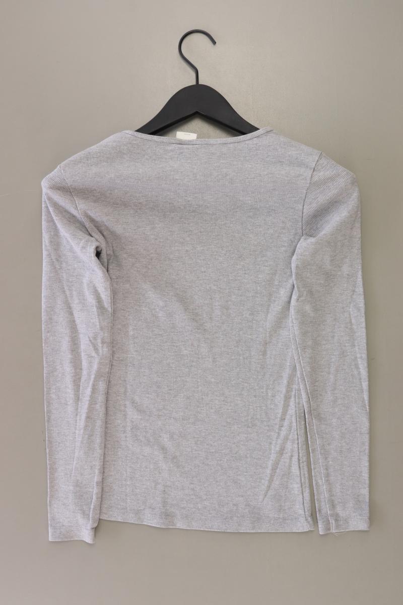 H&M Langarmshirt Gr. S grau aus Baumwolle