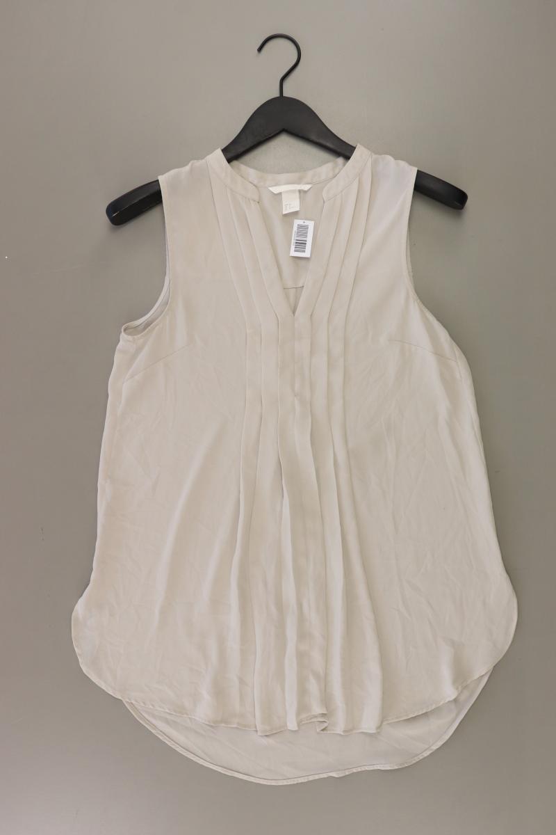 H&M Ärmellose Bluse Gr. 36 grau aus Polyester