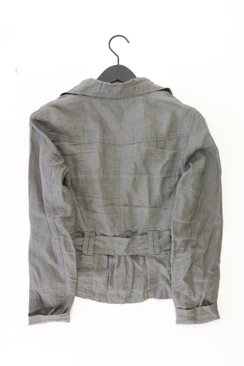 Street One Jacke Gr. 36 mit Gürtel grau aus Leinen
