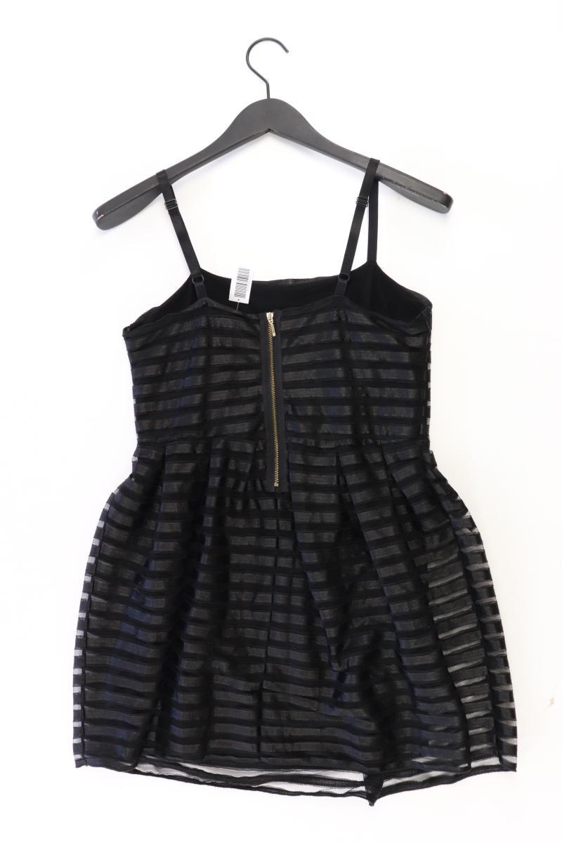 H&M Abendkleid Gr. M gestreift Träger schwarz aus Polyester