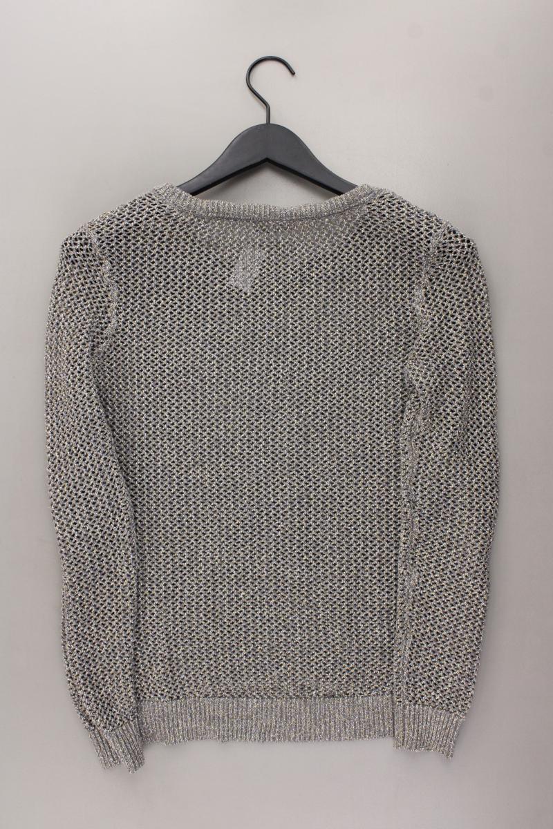 Street One Grobstrickpullover Gr. 38 silber aus Baumwolle