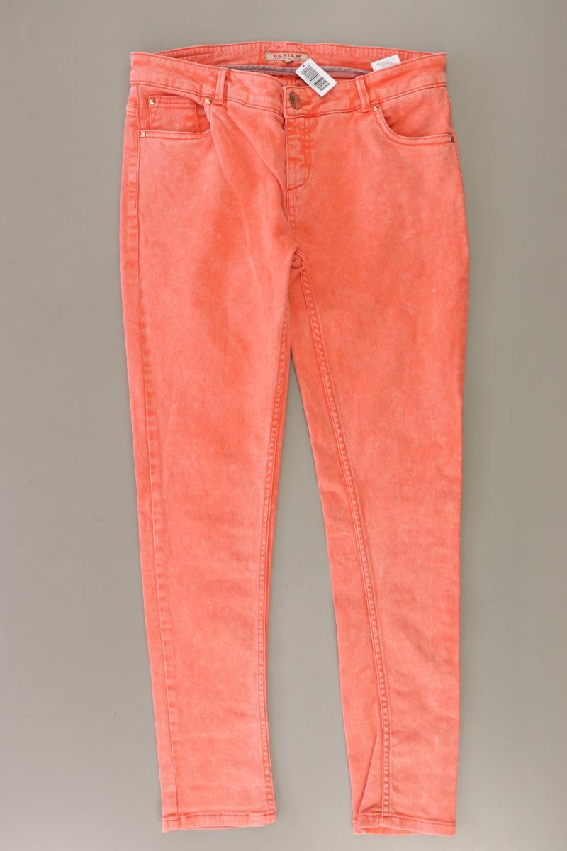 Review Skinny Jeans Gr. L orange aus Baumwolle
