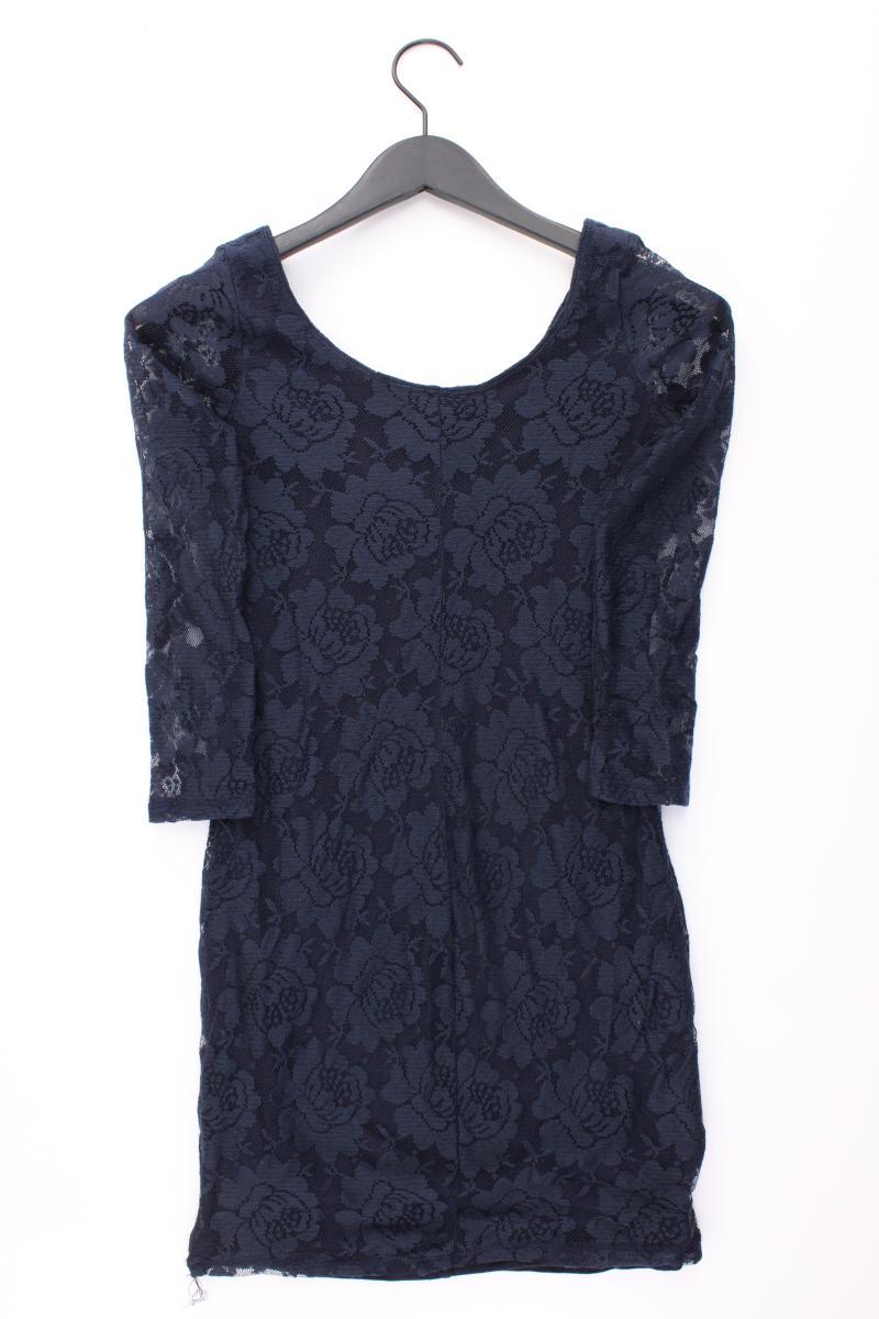 Hollister Spitzenkleid Gr. XS 3/4 Ärmel blau aus Baumwolle