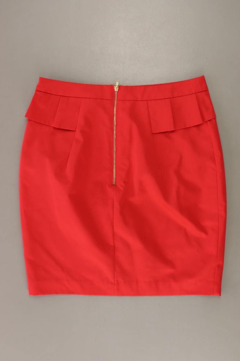 H&M Bleistiftrock Gr. 38 rot aus Polyester
