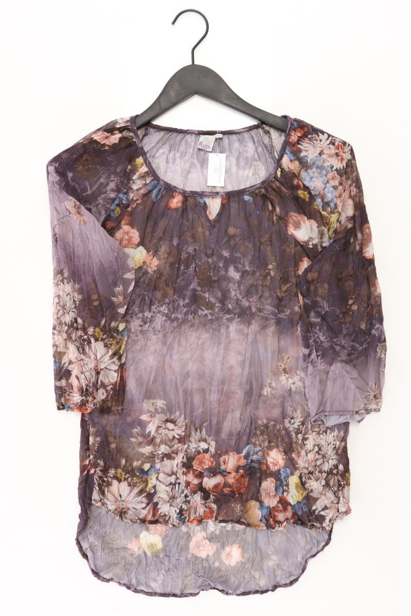Liberty Bluse Gr. S mit Blumenmuster 3/4 Ärmel lila aus Polyester