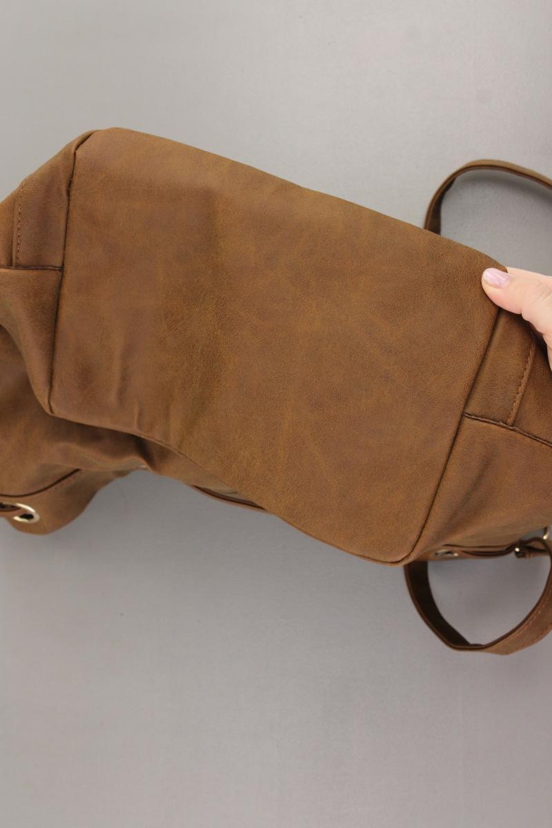 Umhängetasche braun aus Polyurethan