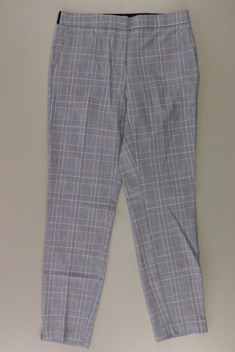 Zara Stretchhose Gr. M kariert blau aus Polyester