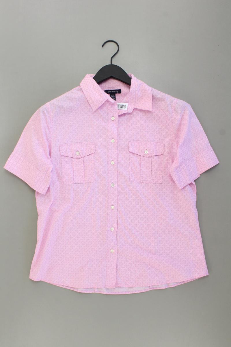 Lands' End Kurzarmbluse Gr. M rosa