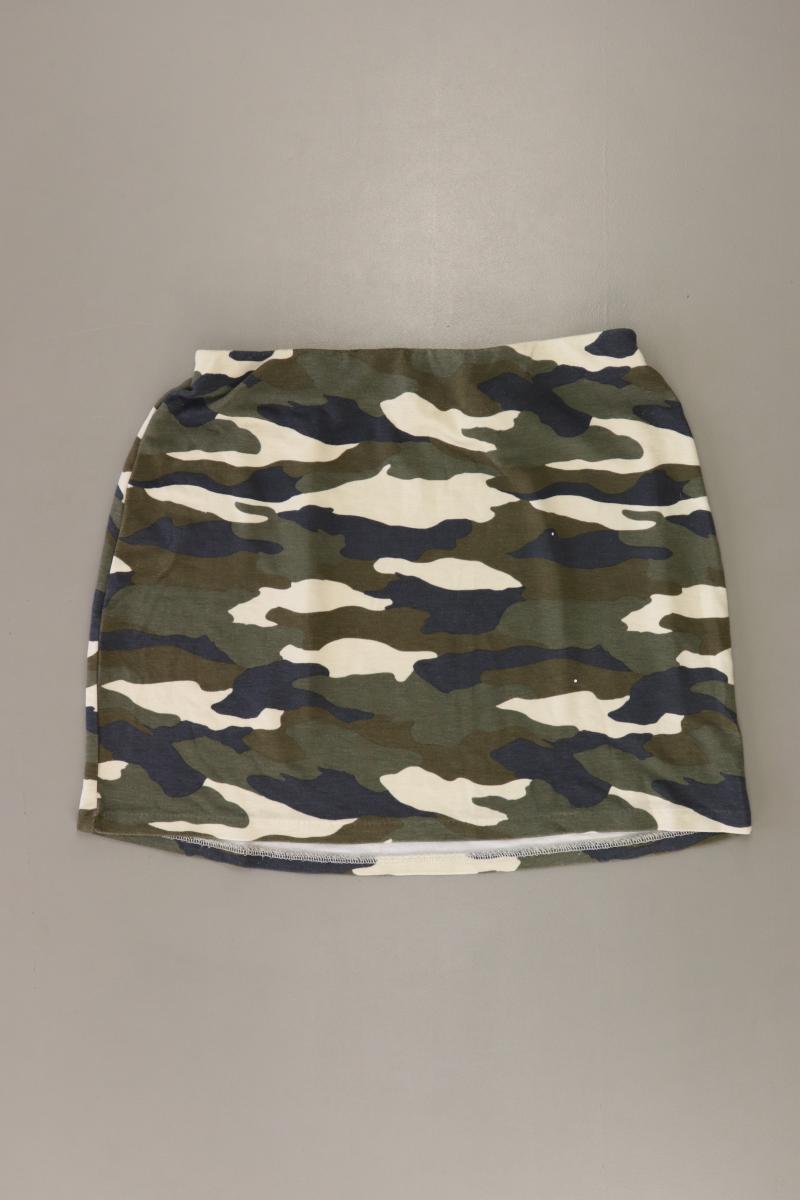 H&M Stretchrock Gr. S camouflage olivgrün aus Viskose