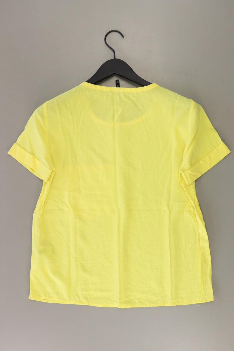 Stradivarius T-Shirt Gr. L Kurzarm gelb aus Viskose