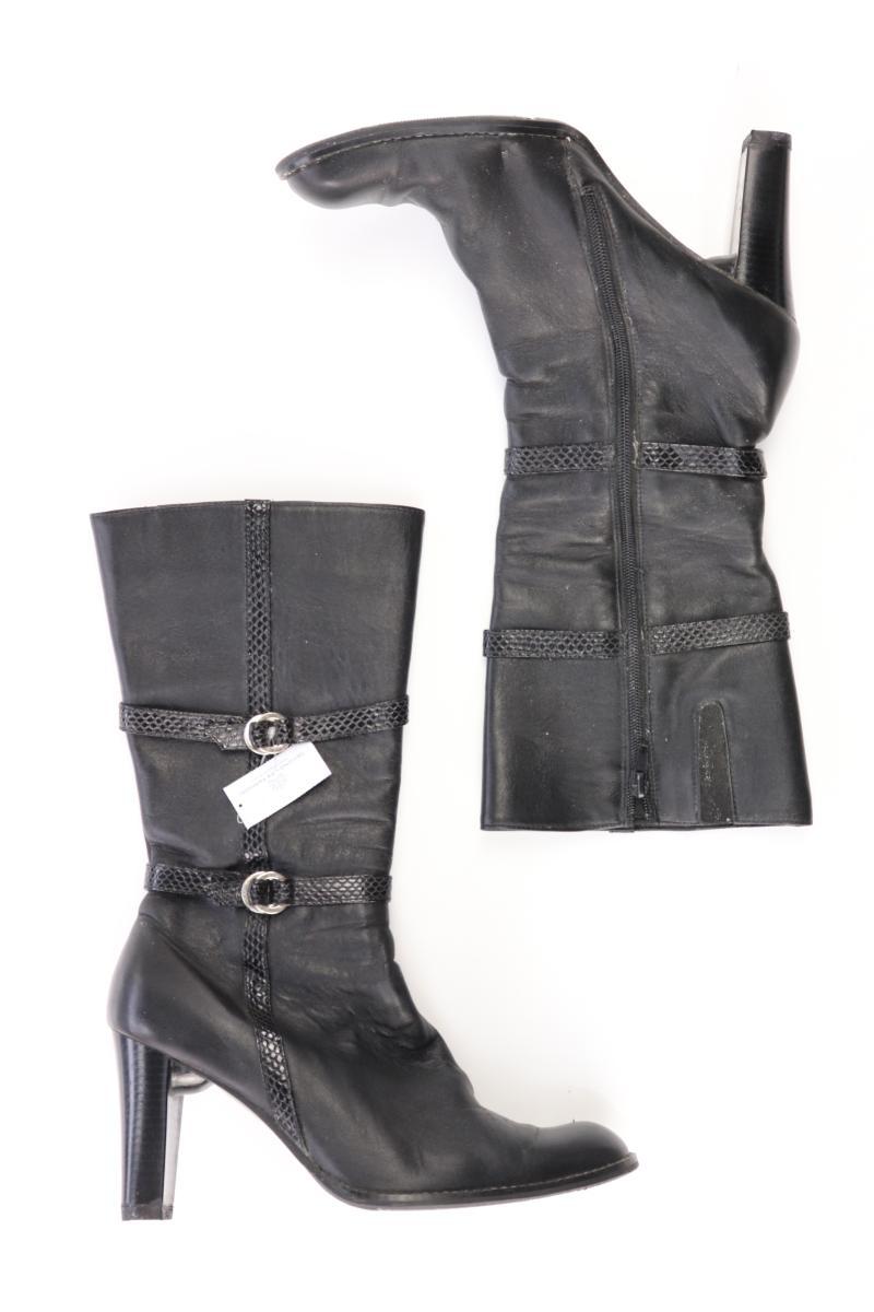 Unicel High-Heel Stiefel Gr. 39 schwarz aus Leder
