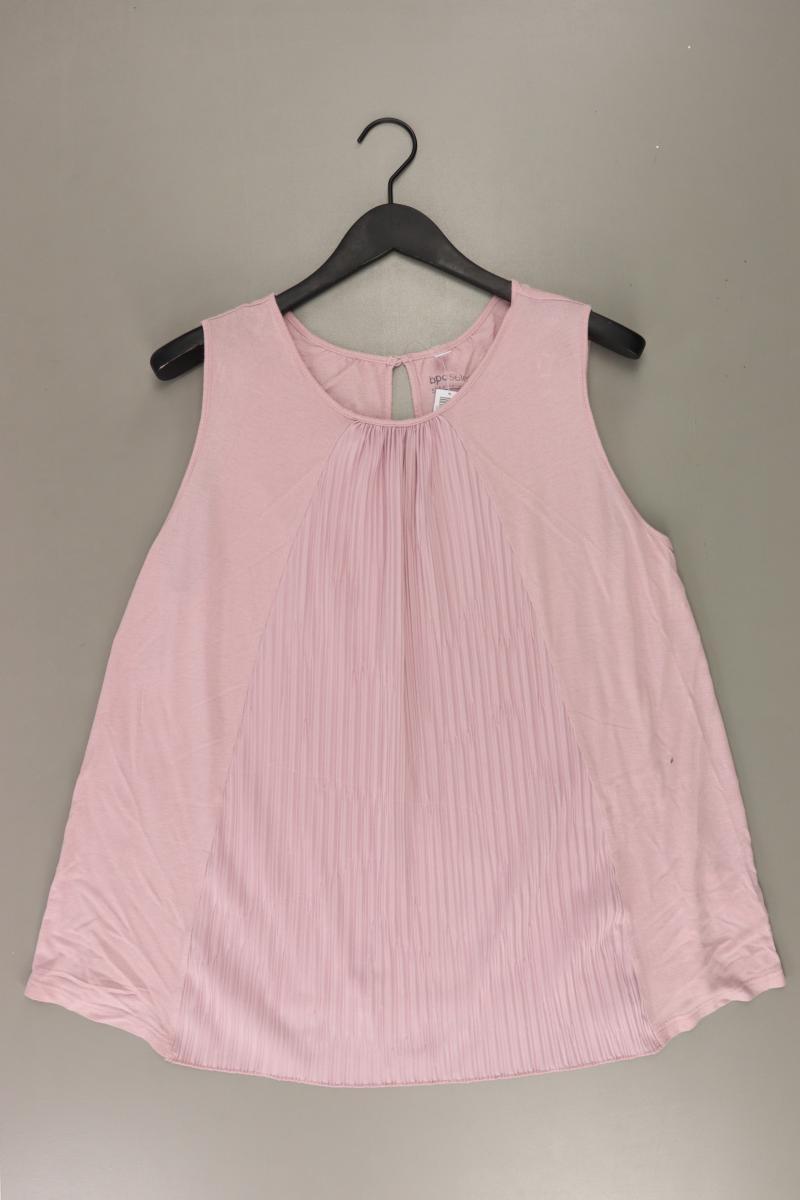 Ärmellose Bluse Gr. 46 rosa aus Viskose