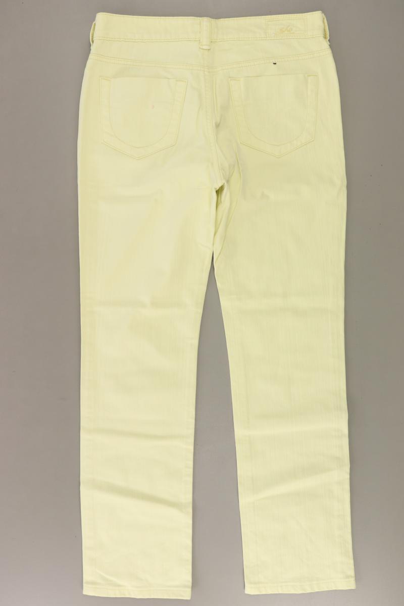 She Straight Jeans Gr. 38 gelb aus Baumwolle
