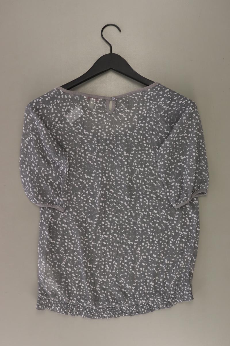 Esprit Kurzarmbluse Gr. 34 grau aus Polyester