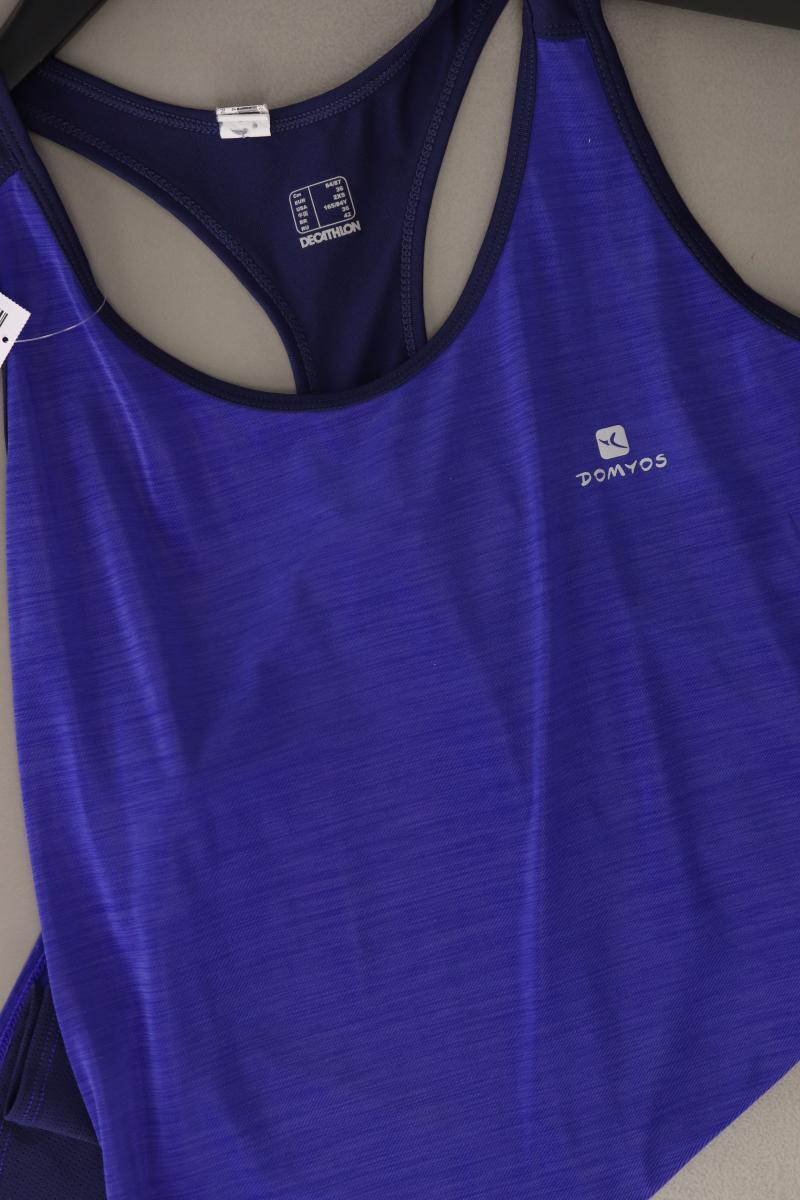 Domyos Sporttop Gr. 36 blau aus Polyester