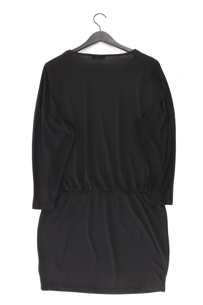 Langarmkleid Gr. 44 schwarz aus Polyester