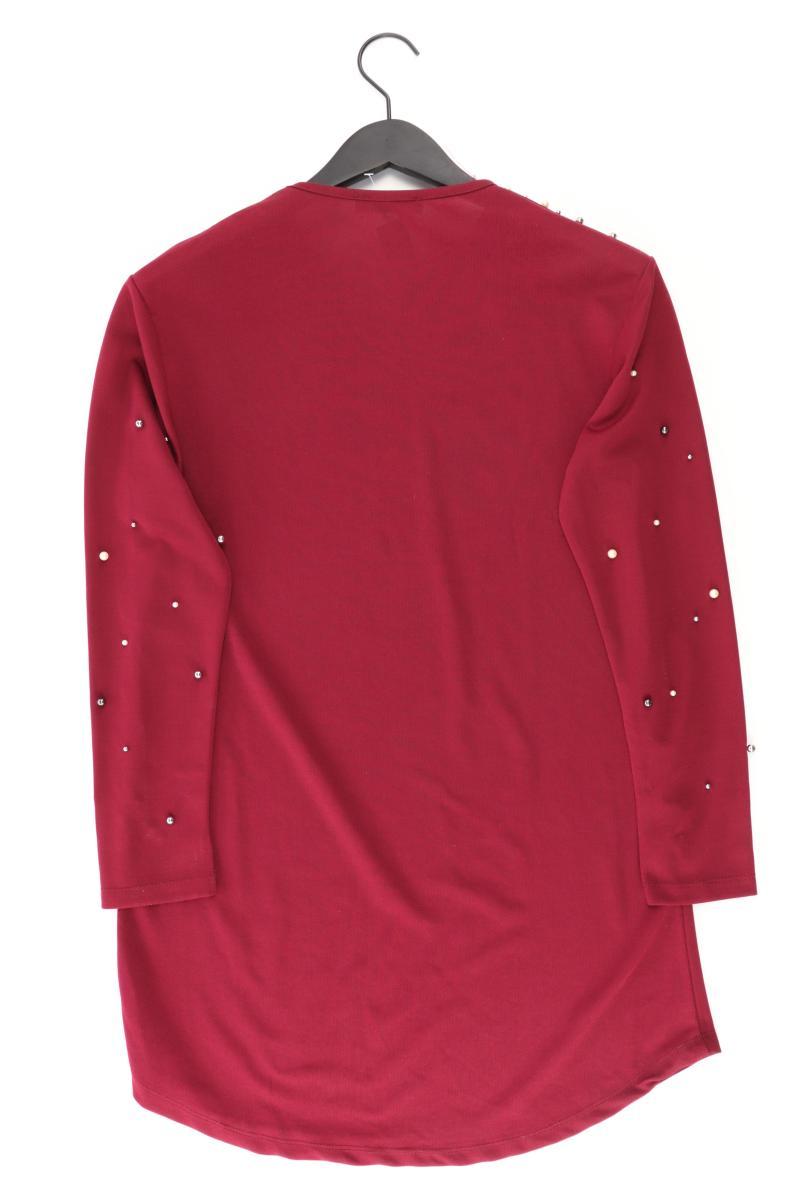 Langarmkleid Gr. L rot aus Polyester