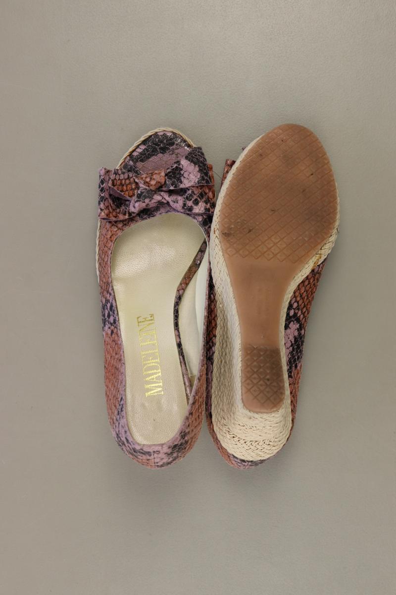 Madeleine Keilsandaletten Gr. 36 mit Tierdruck lila